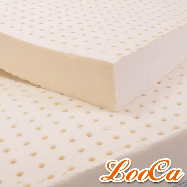 【LooCa】吸濕排汗10cm一體成型乳膠床墊(加大6尺)
