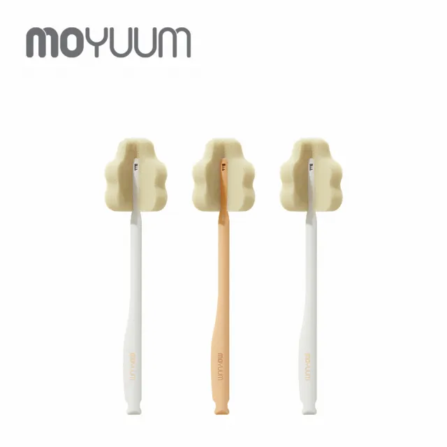 【MOYUUM】韓國 多功能長柄海綿杯刷 3入組(奶瓶刷/奶嘴刷)