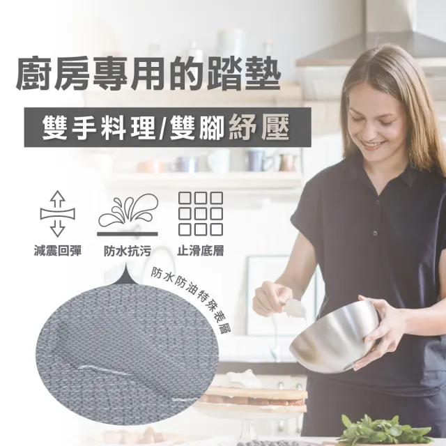 【怪獸居家生活】日竹門 台灣製 高質感 廚房皮革紋路地墊 80x50cm(吸水地墊/廚房地墊/珪藻土地墊)