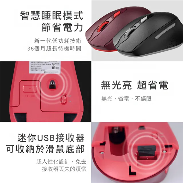 【KINYO】2.4GHz無線靜音滑鼠(光學滑鼠 滑鼠 辦公室滑鼠 筆電滑鼠 無線滑鼠 靜音滑鼠)