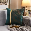 【西格傢飾】北歐風燙金紋理抱枕(2入組/含枕芯/45x45cm/沙發枕/靠枕/腰枕)