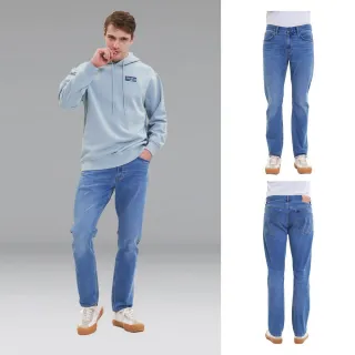 【Lee 官方旗艦】男裝 牛仔褲 / 705 中腰標準小直筒 中淺藍洗水(LL220263193)