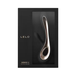 【LELO】Soraya 2 索拉雅二代 雙重G點陰蒂震動棒 黑色(按摩棒.情趣用品.情趣職人.自慰棒)