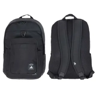 【adidas 愛迪達】大型後背包-雙肩包 肩背包 旅行包 22.5L 愛迪達 黑白(IK7286)