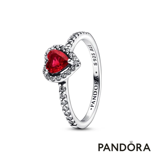 【Pandora 官方直營】鮮明紅心戒指