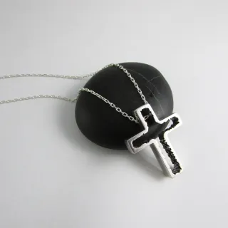 【mittag】cross a necklace_十字架a項鍊(對鍊 十字架項鍊)