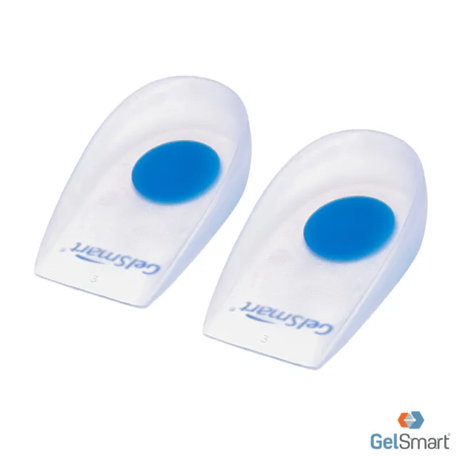 【Gelsmart 吉斯邁】矽膠腳跟杯墊-1雙(減壓保護型 吸震腳跟墊 SI-SH210D)