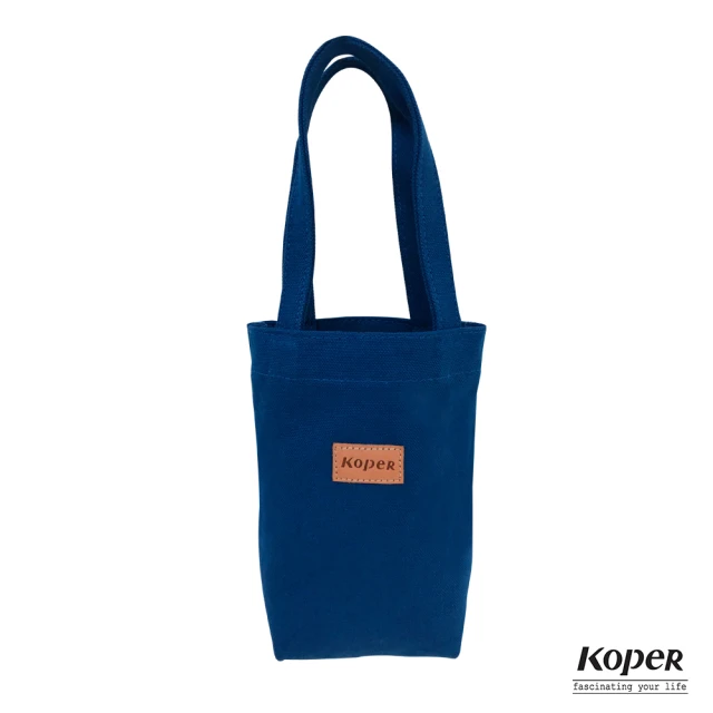 【KOPER】不平帆-簡約質感飲料袋/小提袋 海軍藍(MIT台灣製造)