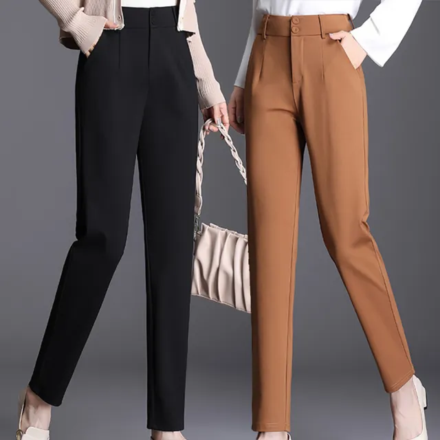 【麗質達人】2109簡約百搭長褲-二色AA(M-5XL)