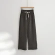 【Line-up wears】現貨-冬暖雪尼爾格紋紋理寬褲(溫暖雪尼爾絨面寬褲)