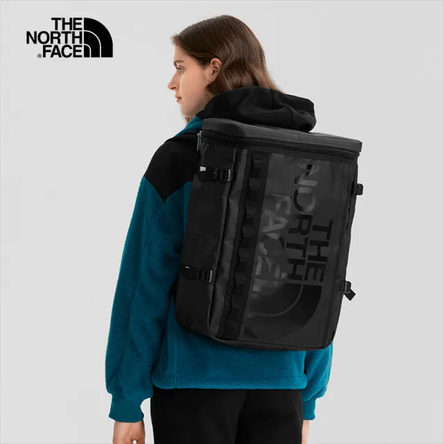 【The North Face 官方旗艦】北面男女款黑色舒適背負大容量後背包｜3KVRKX7