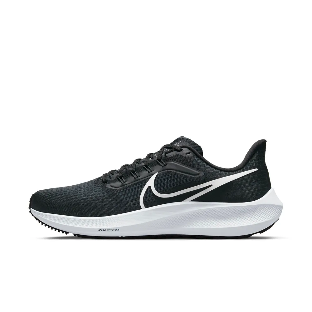 【NIKE 耐吉】Air Zoom Pegasus 39 慢跑鞋 男鞋 運動鞋 小飛馬 緩震 透氣 黑 黑白(DH4071-001)