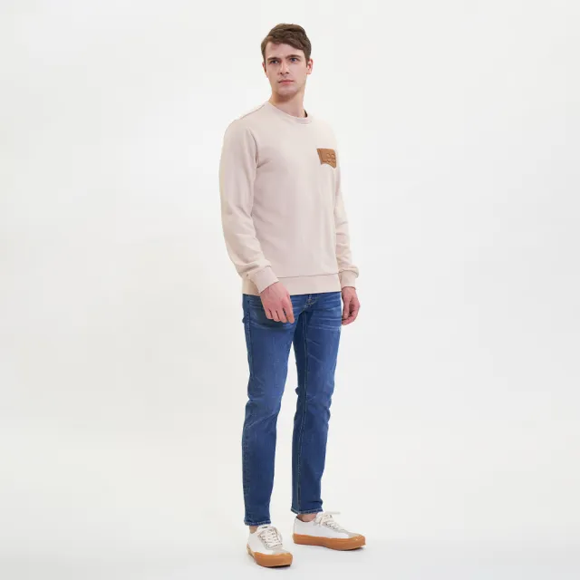 【Lee】出清品-男裝 牛仔褲 / 709 低腰合身小直筒 中藍洗水 / 101+ 系列(LL220240793)
