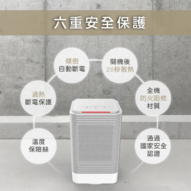 【KINYO】迷你陶瓷電暖器(NEH-120)