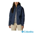 【Columbia 哥倫比亞 官方旗艦】女款-Omni-Tech 防水外套-深藍(UWR14300NY / 2022年秋冬)