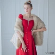 【OMUSES】V領蕾絲訂製款紅色長禮服19-2213(S-3L)