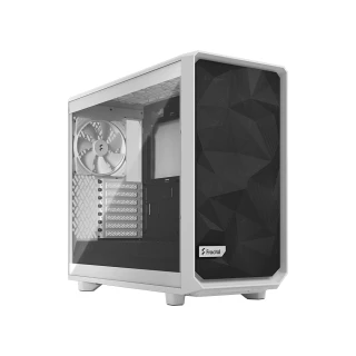 【Fractal Design】Meshify White 2 Lite TG 鋼化玻璃透側電腦機殼-極光白(E-ATX/強化玻璃/大風道散熱)