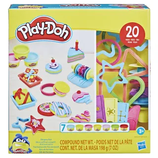 【PLAYDOH 培樂多】其他系列(創意小模具黏土遊戲組 SHAPES SET F7384)