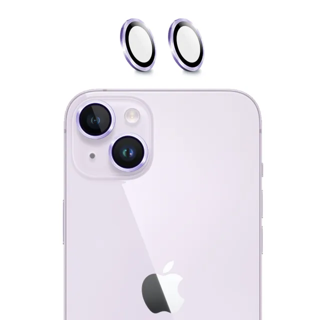 【SHOWHAN】iPhone14/14 Plus藍寶石鋁合金鏡頭貼-二鏡組