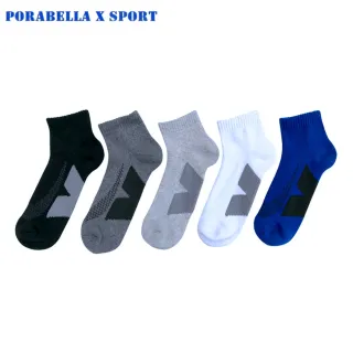 【Porabella】任選三雙 男襪 撞色 中筒襪男 襪子男 男生襪子 中筒襪 運動襪 運動襪子 跑步襪SPORT SOCKS