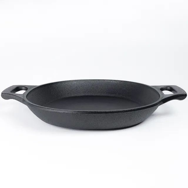 南部鐵器 日本鑄鐵鍋 鳳文堂 西班牙海鮮燉飯鍋 25cm 鑄鐵烤盤 燉菜 煎肉 烤肉