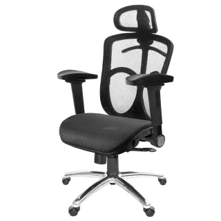 【GXG 吉加吉】高背全網 電腦椅  鋁腳/4D弧面摺疊扶手(TW-091 LUA1D)