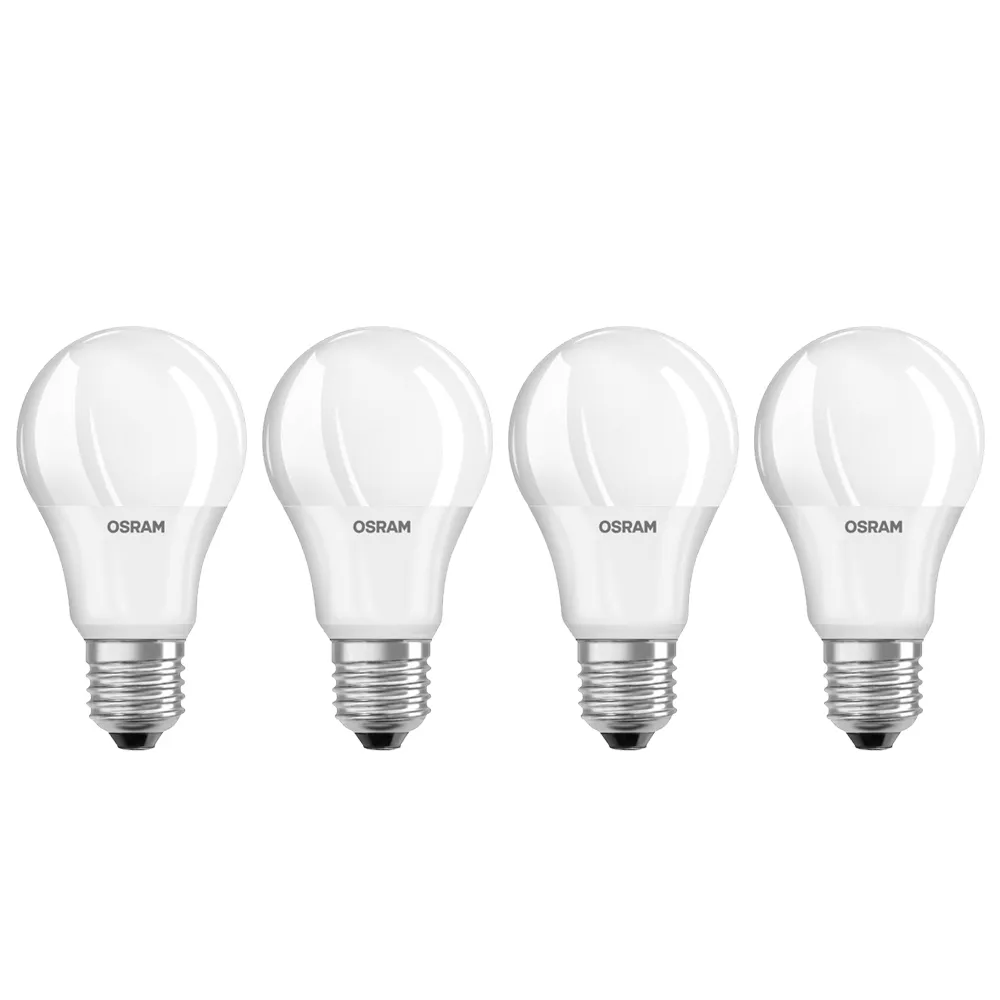 【Osram 歐司朗】14W E27燈座 LED高效能燈泡-4入組(廣角/全電壓)