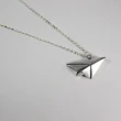【mittag】paper plane necklace_紙飛機項鍊(摺紙 童玩 飛翔)