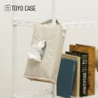 【日本TOYO CASE】亞麻風可掛式面紙盒收納套-3色可選(面紙套/面紙收納袋/面紙盒罩)