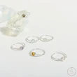 【SPANCONNY 飾品控】天然水晶 盼 純銀鑲嵌戒指(品牌自訂款)