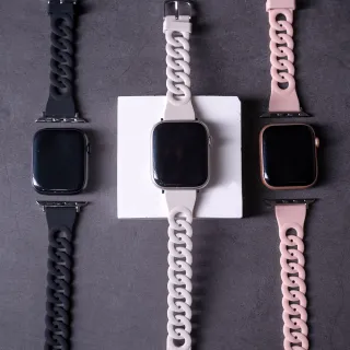 【蘋果派對 Apple Party】俏皮圈圈矽膠錶帶 Apple watch38/40/41/42/44/45/49mm錶帶