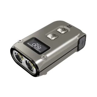 【NITECORE】電筒王  TINI2 SS(500流明 不鏽鋼鑰匙扣燈 OLED液晶顯示 一鍵極亮 節能檔位)
