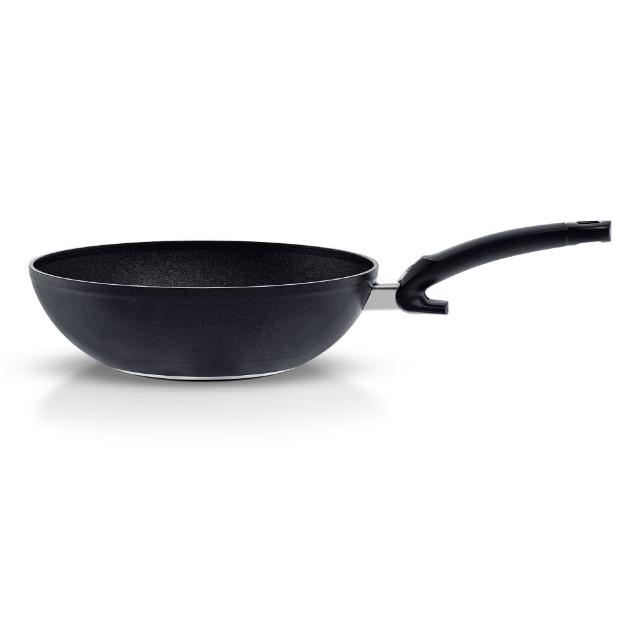 【Fissler】單柄中式炒鍋碳矽隕石32cm(嘉儀家品 新居落成 可翻炒 一鍋萬用 媽媽最愛)