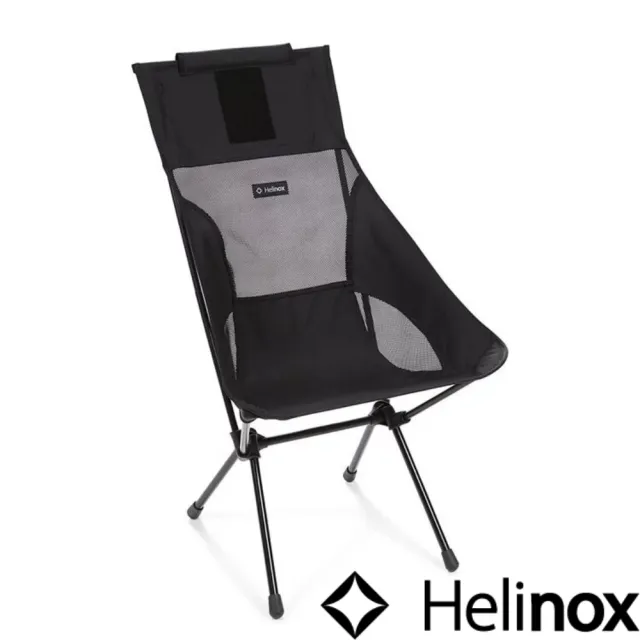 【Helinox】Sunset Chair 輕量戶外高腳椅 全黑 HX-11172R1(HX-11172R1)