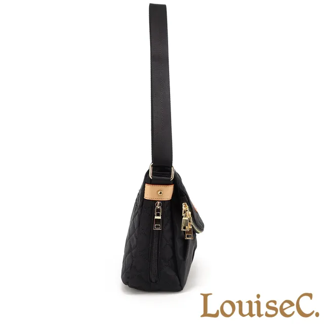 【LouiseC.】雙11 Tree House 牛皮+輕盈尼龍翻蓋肩背斜背馬鞍防水包-2色(真皮包包 CC889158219)