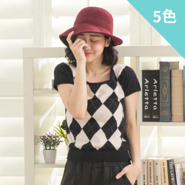 【Wonderland】優雅甜美日系加厚蝴蝶結100%純羊毛漁夫帽(5色)