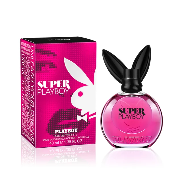 【PLAYBOY】超級兔女郎經典淡香水 40ml(專櫃公司貨)