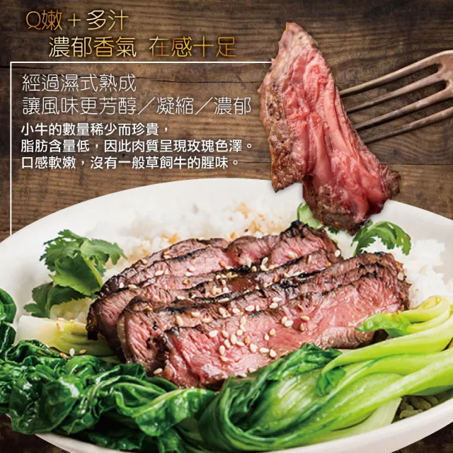 【約克街肉舖】澳洲小牛嫩肩牛排12片(100g±10%/片 1包2片共6包) _momo美味標章認證