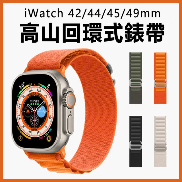 The Rare】Apple Watch Ultra 2 Series 42/44/45/49mm 高山款尼龍回環