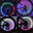 【月陽】震感式7彩LED自行車車輪燈氣嘴燈2入組送電池(BL228)