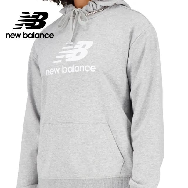 【NEW BALANCE】NB 連帽長袖上衣_女裝_灰色_WT31533AG(美版 版型偏大)