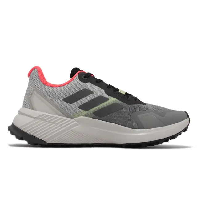 【adidas 愛迪達】野跑鞋 Terrex Soulstride W 女鞋 灰 緩震 抓地 越野 戶外 運動鞋 愛迪達(H05776)