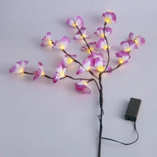【NEXTdeal】LED 仿蘭花燈-紫色(室內佈置 蝴蝶蘭 農曆 新年 盆栽 蘭花 招財旺運程)