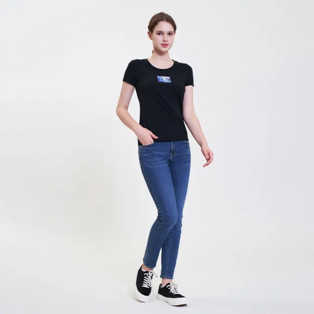 【Lee】出清品-女裝 短袖T恤 / 印花皮牌 小LOGO 共2色 標準版型 / 101+ 系列(LL220353726 / LL220353K11)