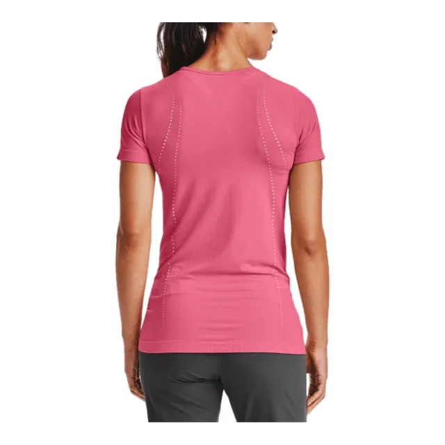 UNDER ARMOUR】Vanish Seamless短T-Shirt 女短袖上衣粉(1351604-668