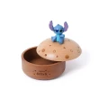 【小禮堂】迪士尼 史迪奇 木製造型拿蓋式小物盒 - 星球坐姿款(平輸品)