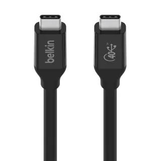 【BELKIN】Type-C to Type-C 0.8M USB 4 100W傳輸線-黑
