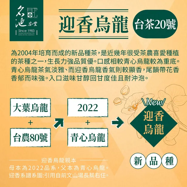 【名池茶業】新蕊初芽迎香烏龍茶葉4款任選150gx8包(共2斤)