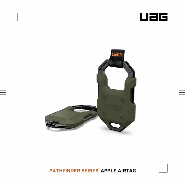 【UAG】AirTag 矽膠金屬保護套-綠(UAG)