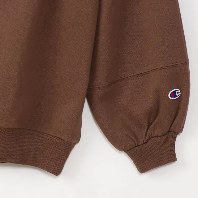 【Champion】官方直營 女款Womens Logo 寬袖大學長袖Tee-棕色(CW-S004-860)